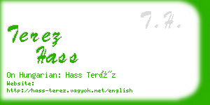 terez hass business card